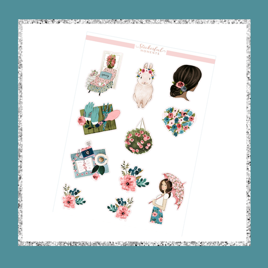 Bluebell n blush deco sheet