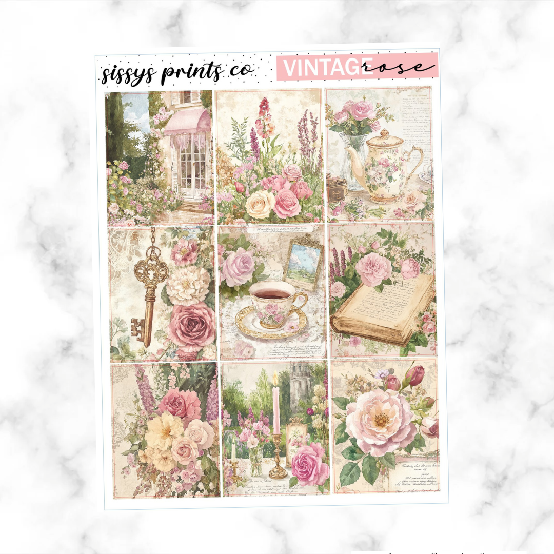 Vintage rose-deluxe deco kit