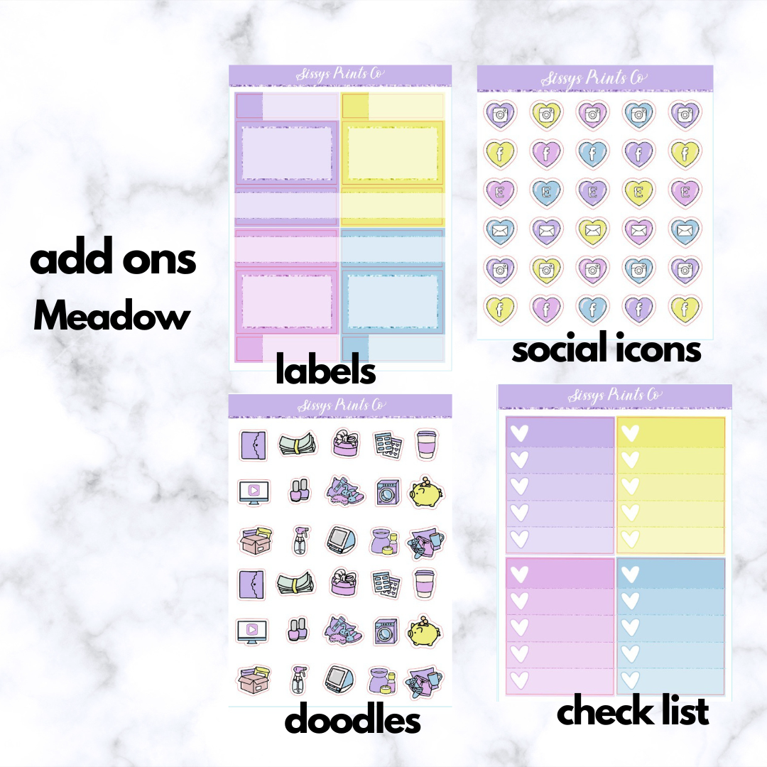 Meadow Weekly kit/ PRINTABLE