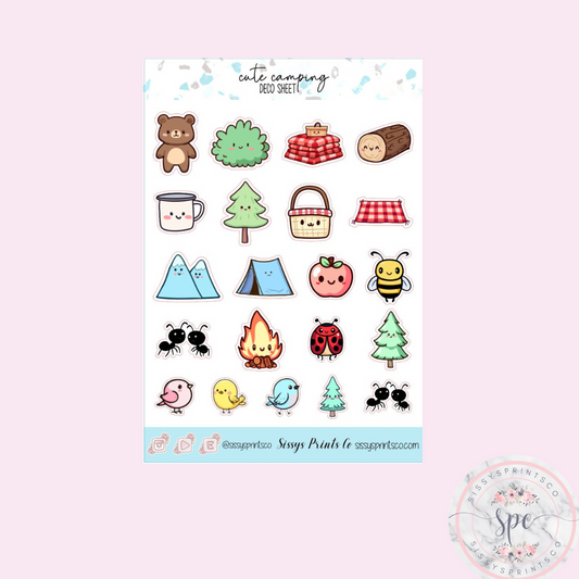 Cute Camping/Deco sheet